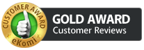 Ekomi Gold Award for Customer Reviews