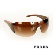 Prada Rimless Sunglasses Brown
