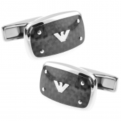 Emporio Armani EGS1599040 Logo Cufflinks Silver