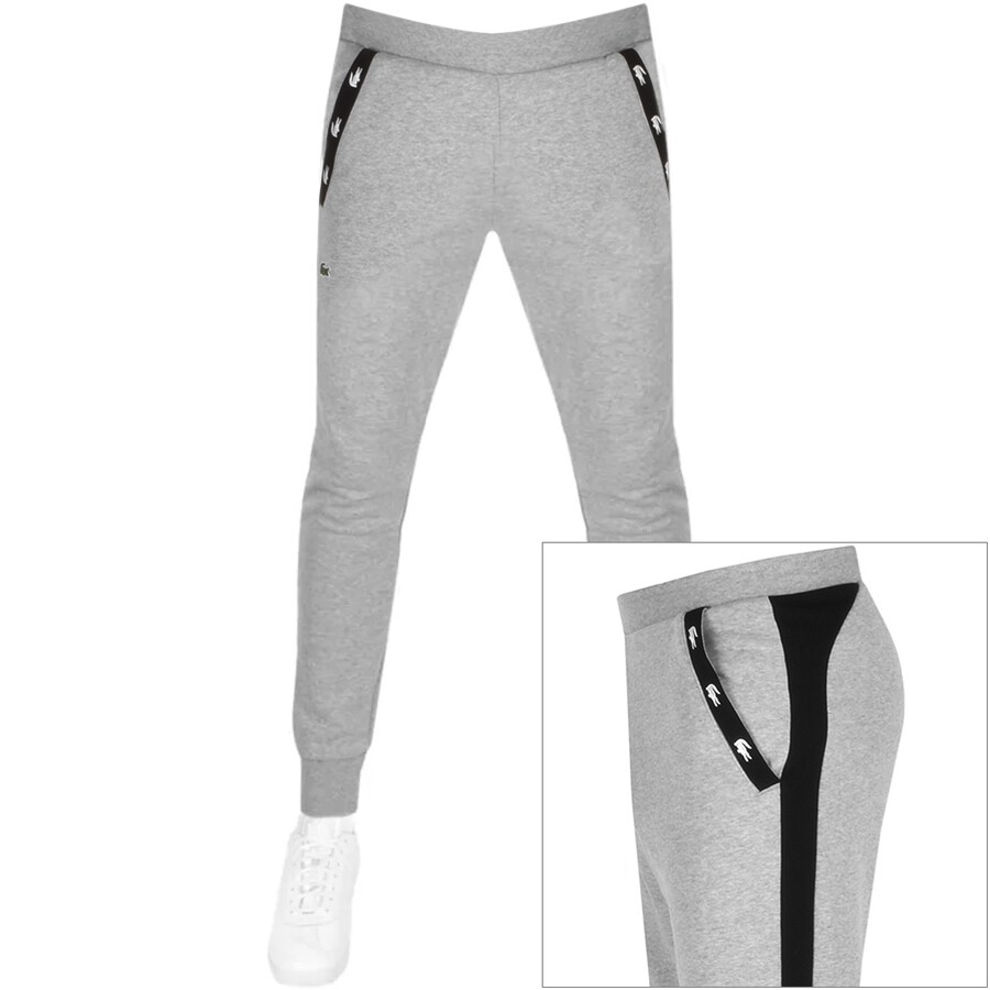 grey lacoste bottoms