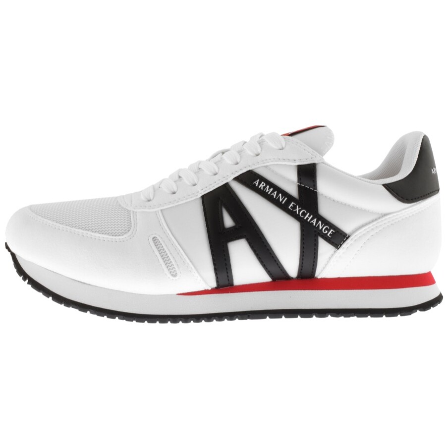 ARMANI EXCHANGE ARMANI EXCHANGE LOGO TRAINERS WHITE