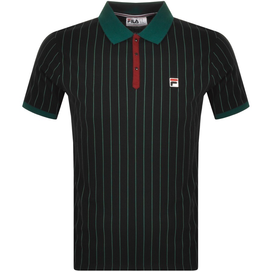 Fila Vintage Pinstripe Polo T Shirt 