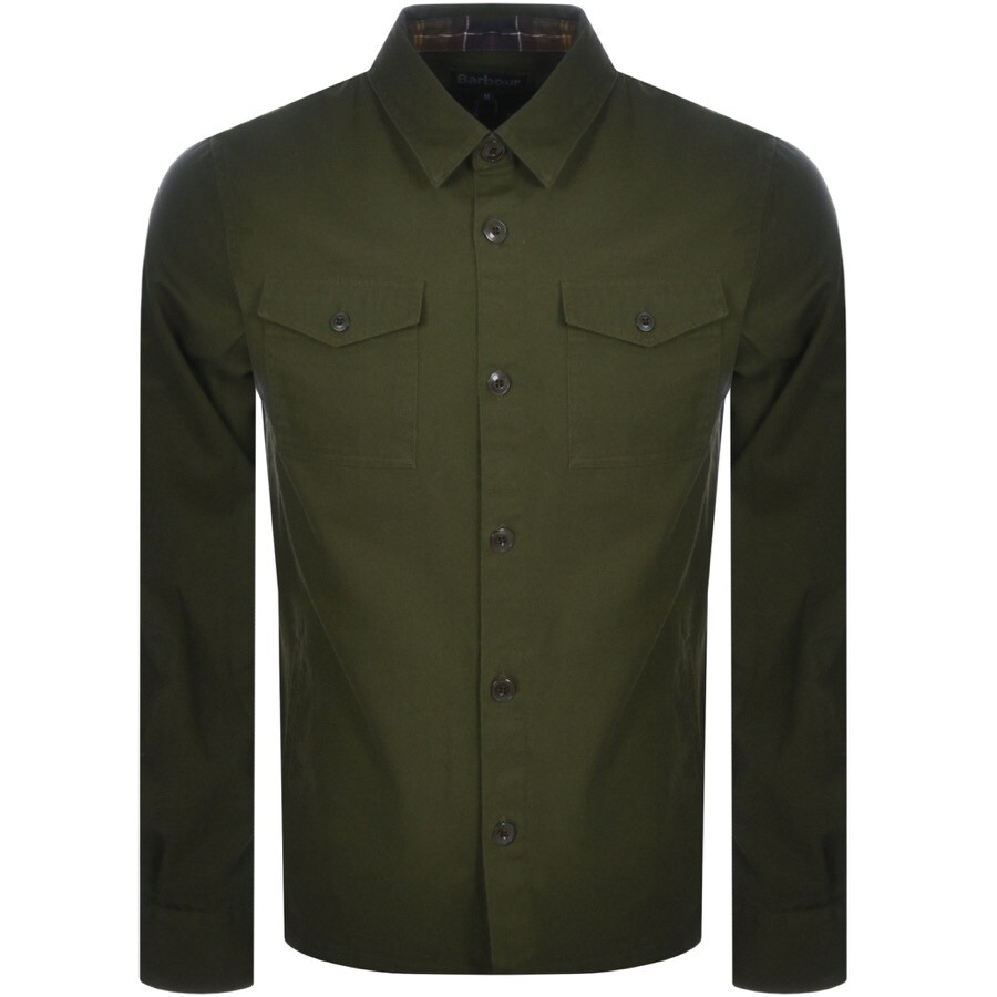 barbour twill overshirt