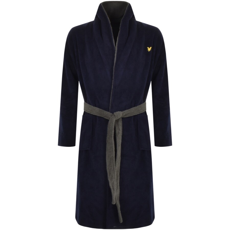 LYLE & SCOTT LYLE AND SCOTT ADRIAN DRESSING GOWN NAVY