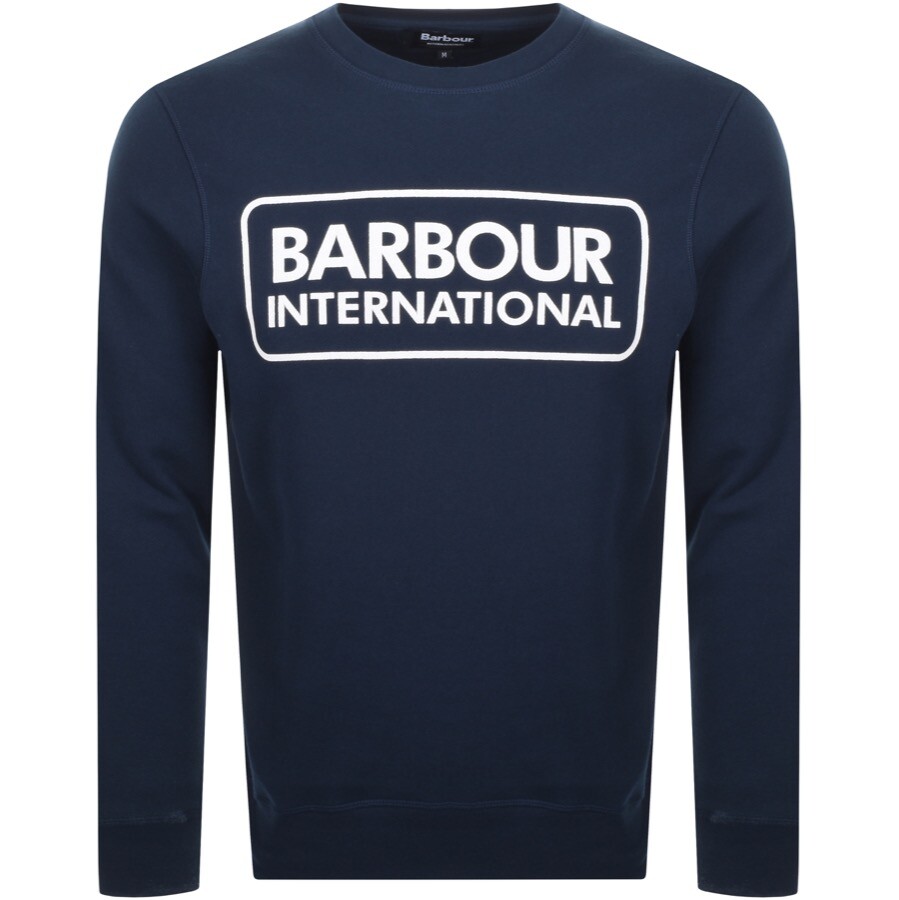 Barbour International Crew Neck Sweatshirt Navy