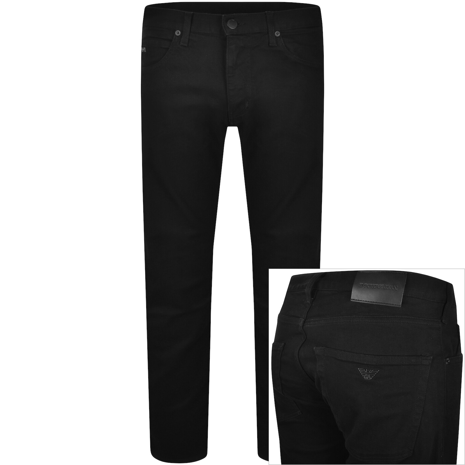 Emporio Armani J45 Regular Fit Jeans Black