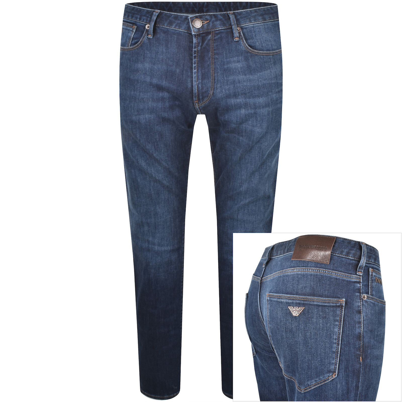 Emporio Armani J06 Jeans Mid Wash Blue