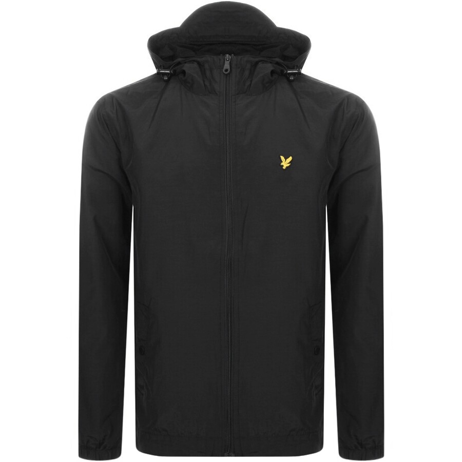 Lyle And Scott Hooded Windbreaker Jacket Black