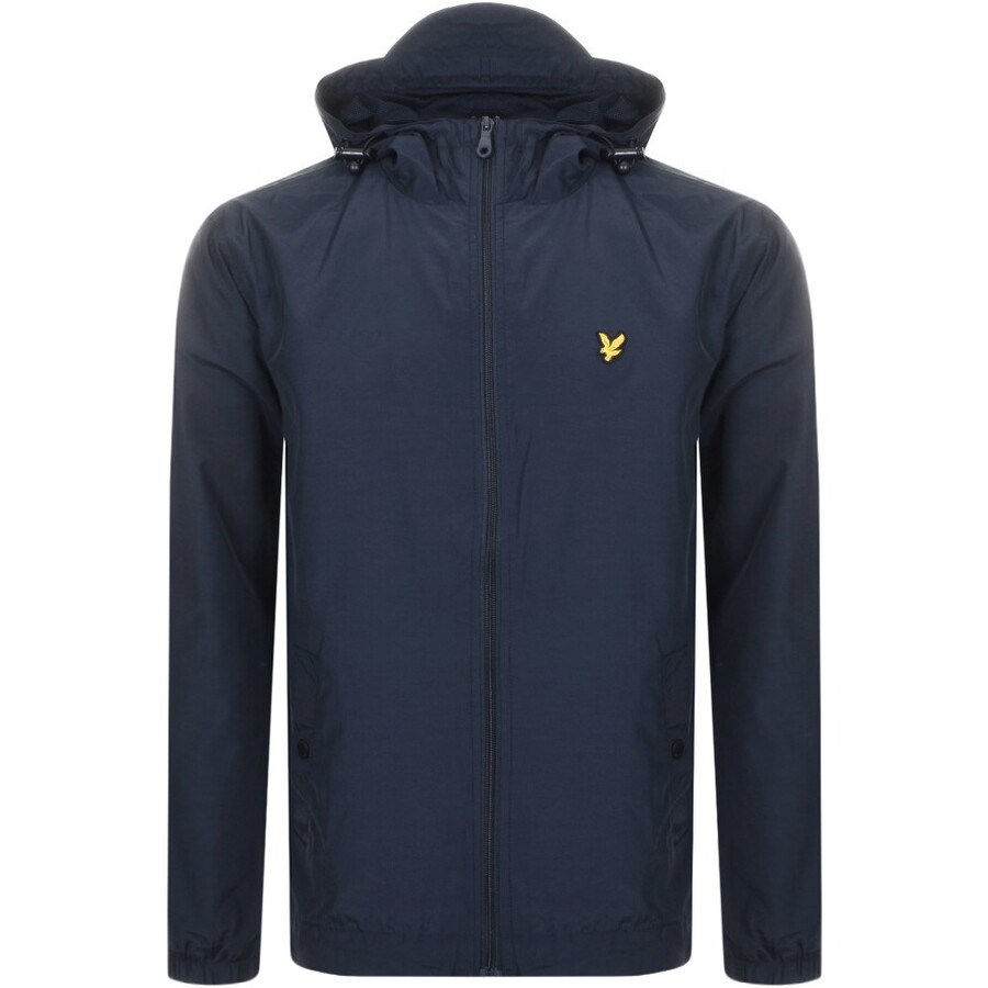 Lyle And Scott Hooded Windbreaker Jacket Navy