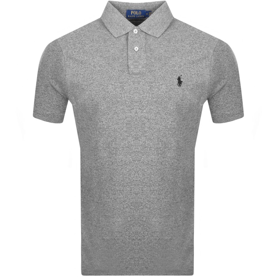 Ralph Lauren Slim Fit Polo T Shirt Grey