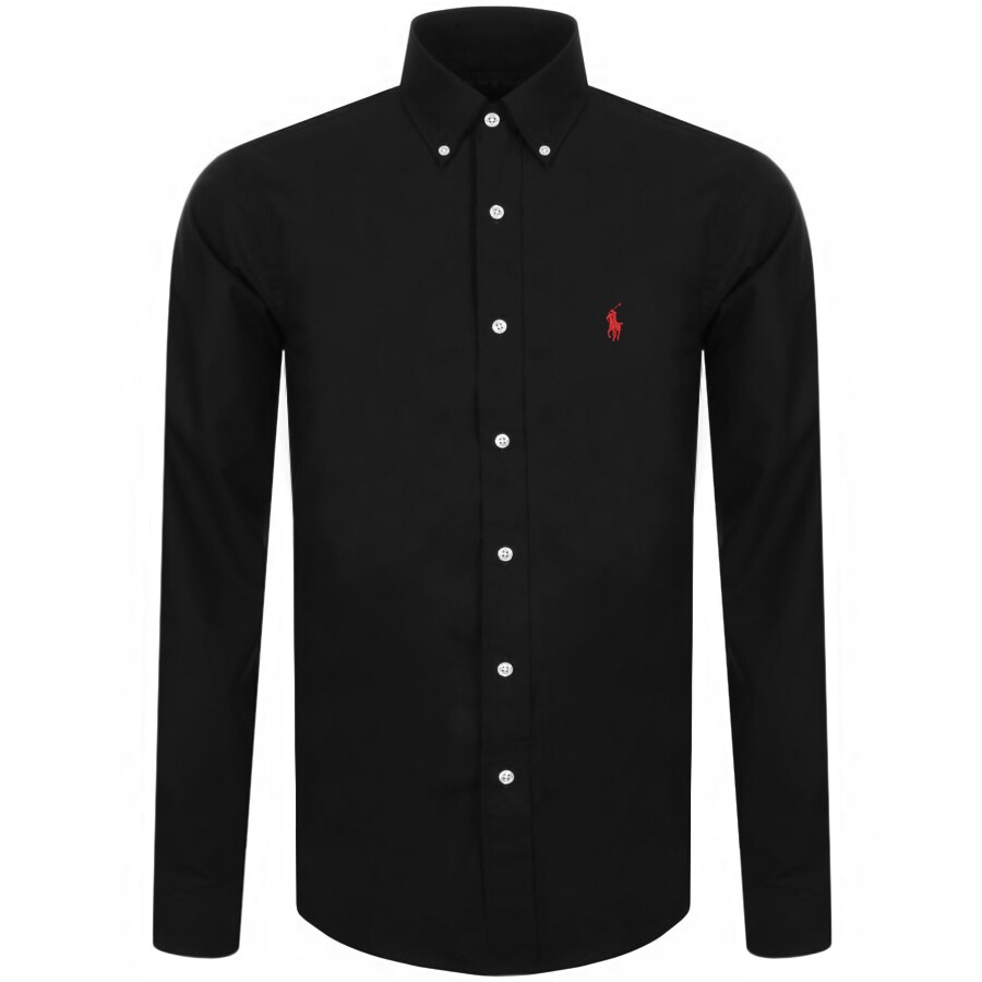 Ralph Lauren Slim Fit Long Sleeve Shirt Black