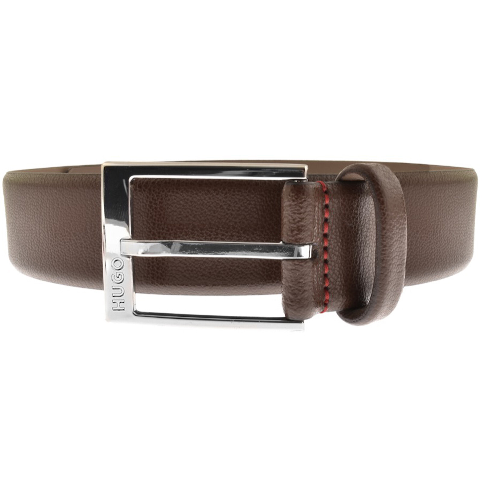 HUGO Gellot Leather Belt Brown