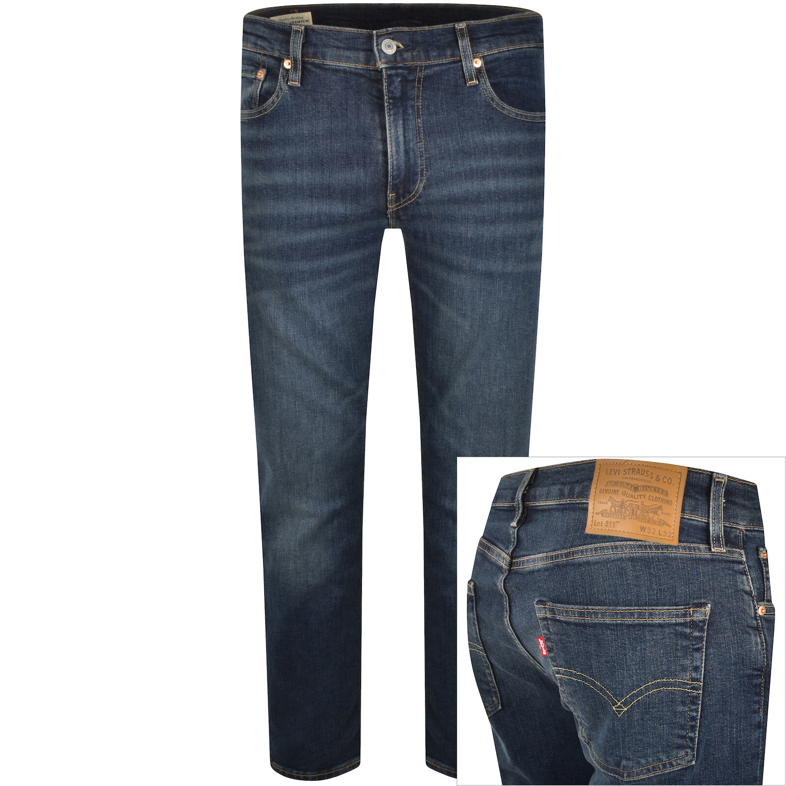 Levis 511 Slim Fit Jeans Dark Wash Navy