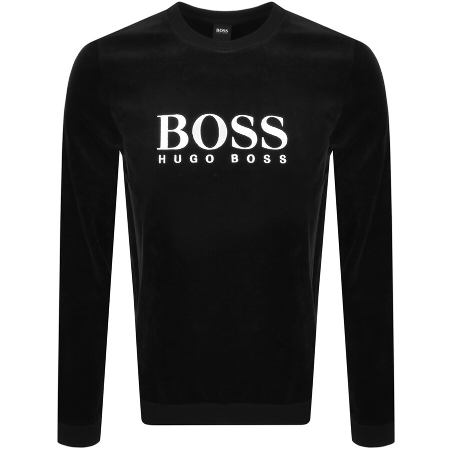 boss bodywear velour sweatshirt