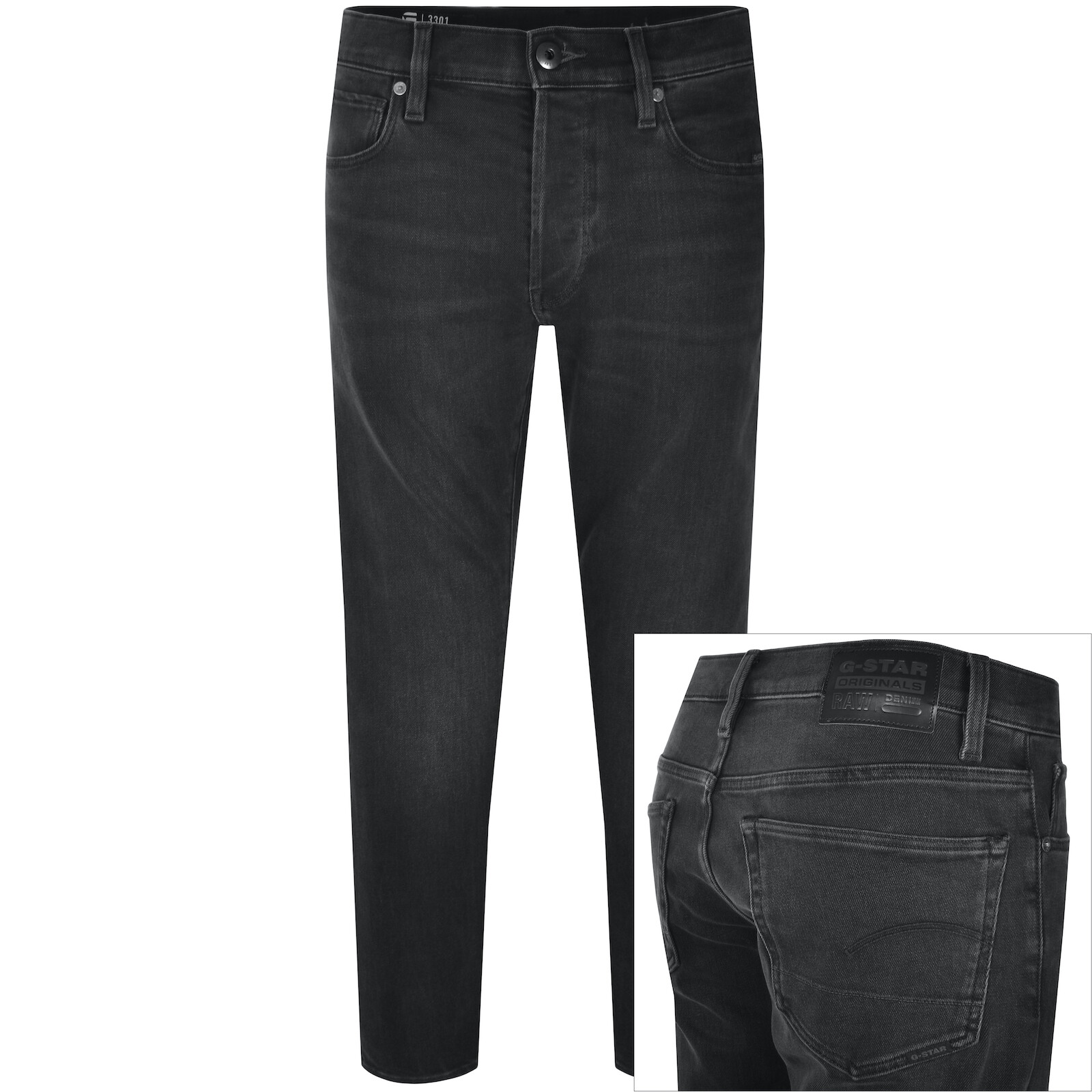 G Star Raw 3301 Slim Fit Jeans Grey