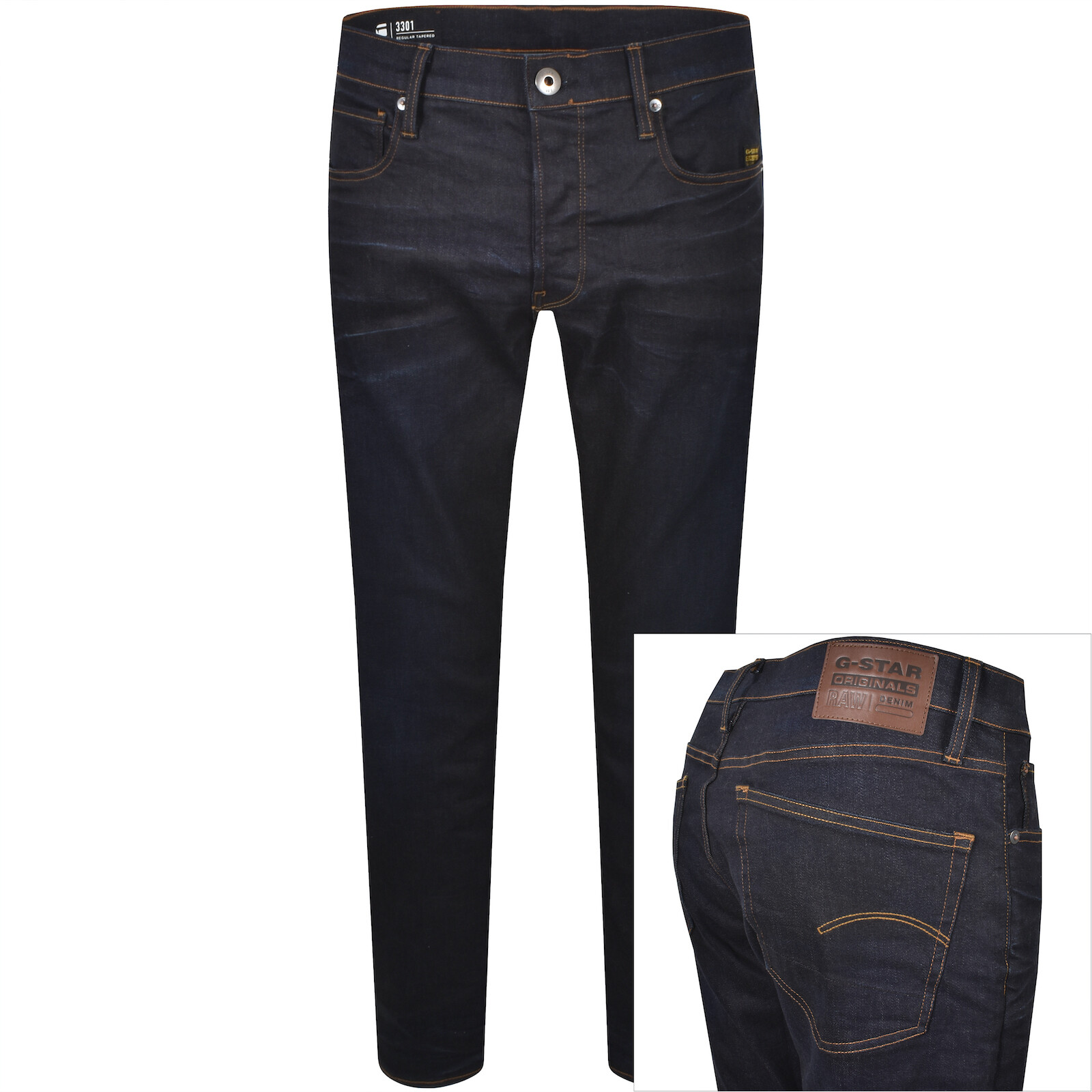 G Star Raw 3301 Jeans Dark Wash Blue