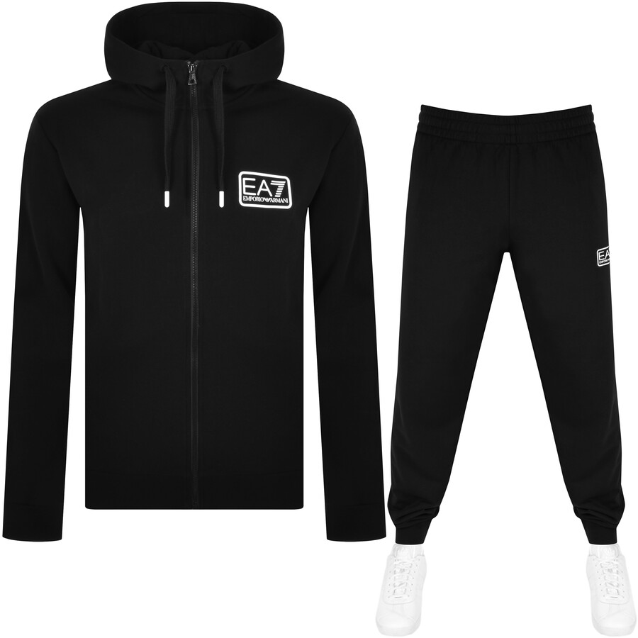 Ea7 Emporio Armani Logo Tracksuit Black | ModeSens