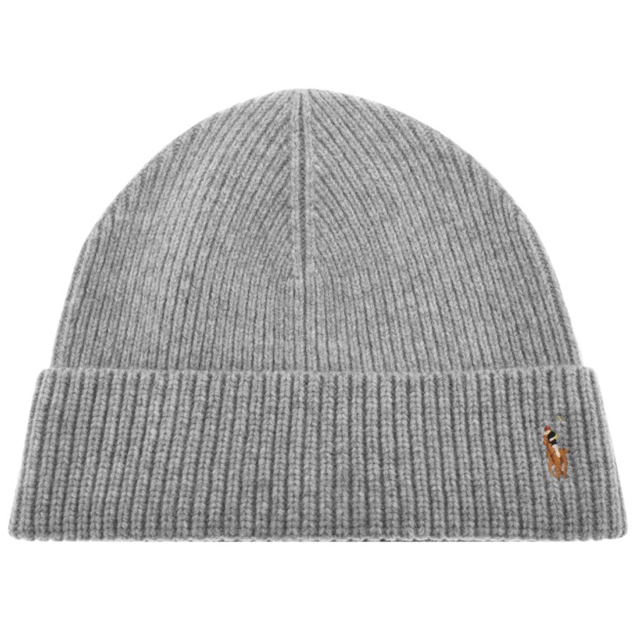 Ralph Lauren Beanie Hat Grey | ModeSens