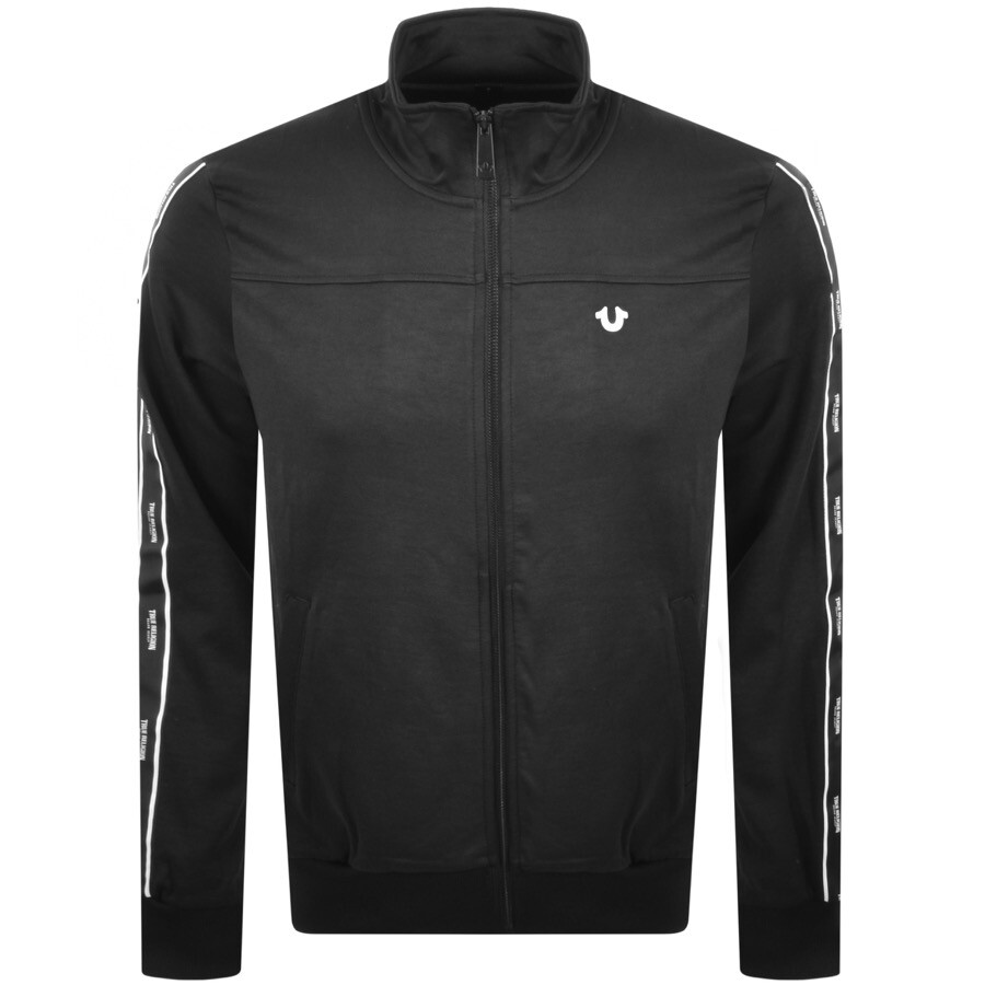 True Religion Logo Full Zip Sweatshirt Black