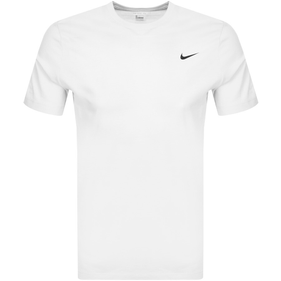 Nike Training Dri Fit Logo T Shirt White | ModeSens