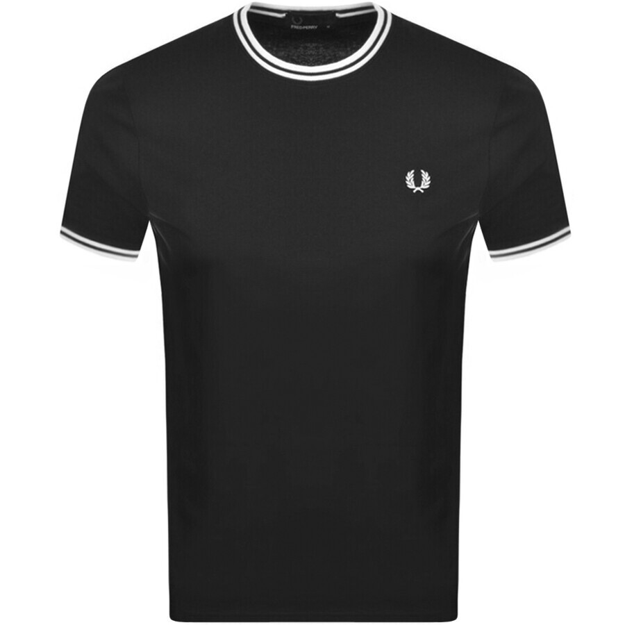 Fred Perry Twin Tipped T Shirt Black