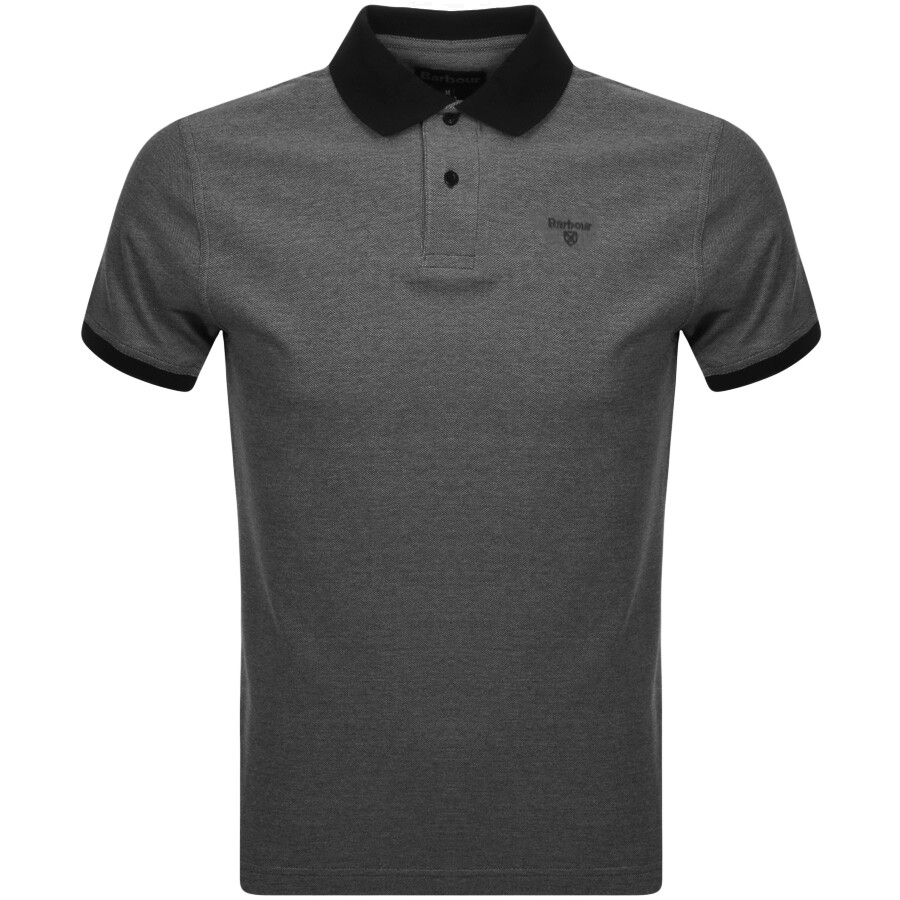 Barbour Sports Polo T Shirt Black