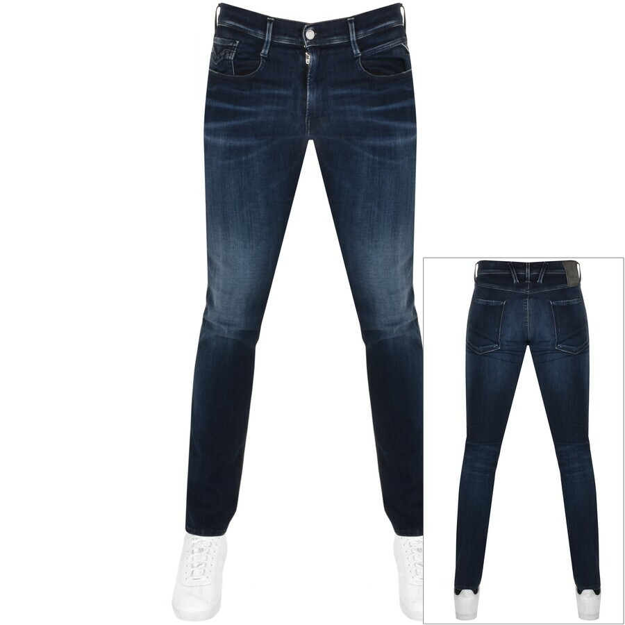 Replay Anbass Hyperflex Jeans Blue 