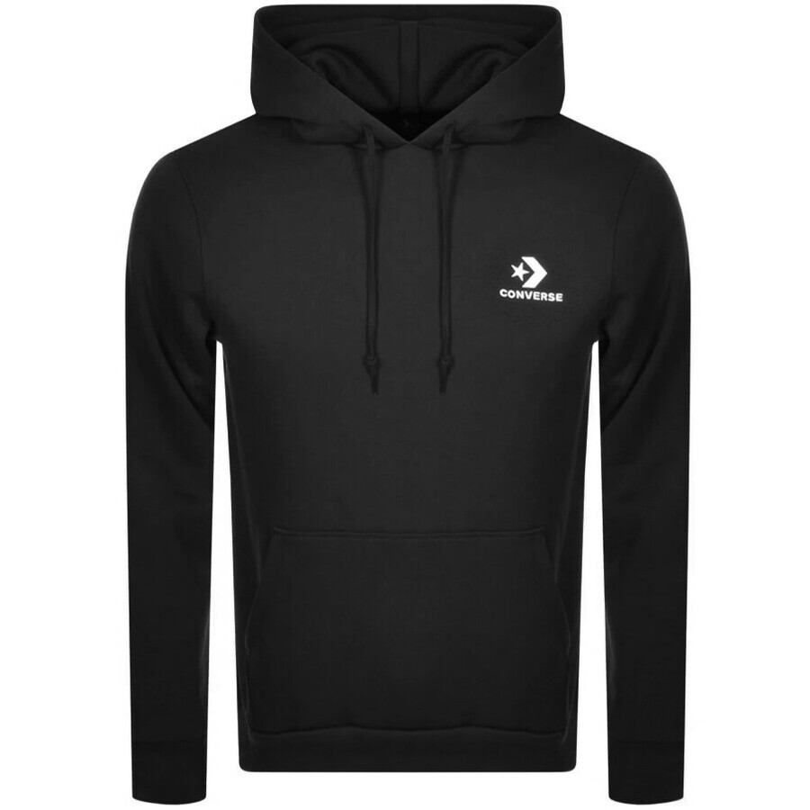 Converse Star Chevron Logo Hoodie Black | ModeSens