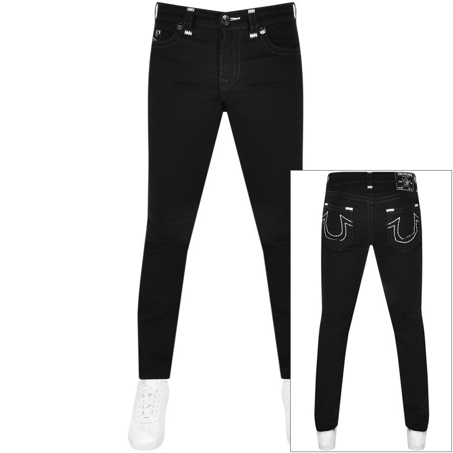 true religion black white stitching