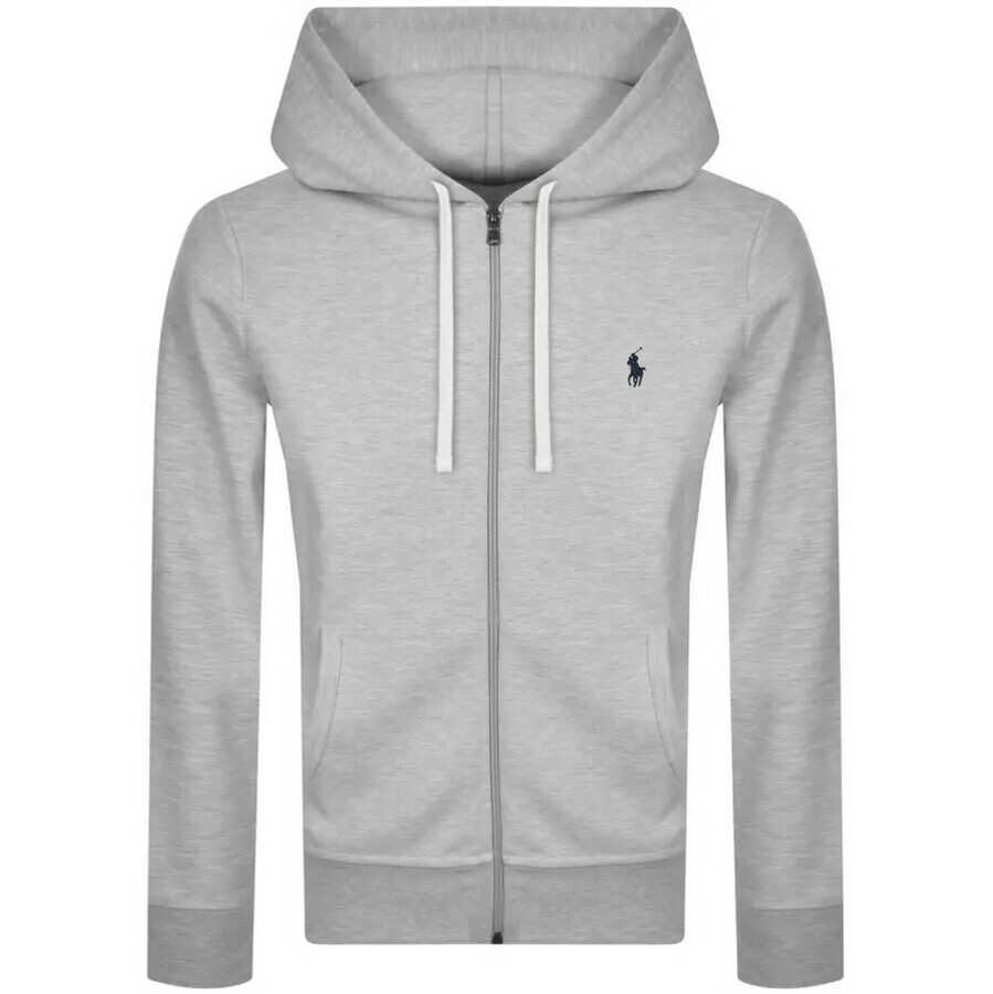 Ralph Lauren Full Zip Hoodie Grey | ModeSens