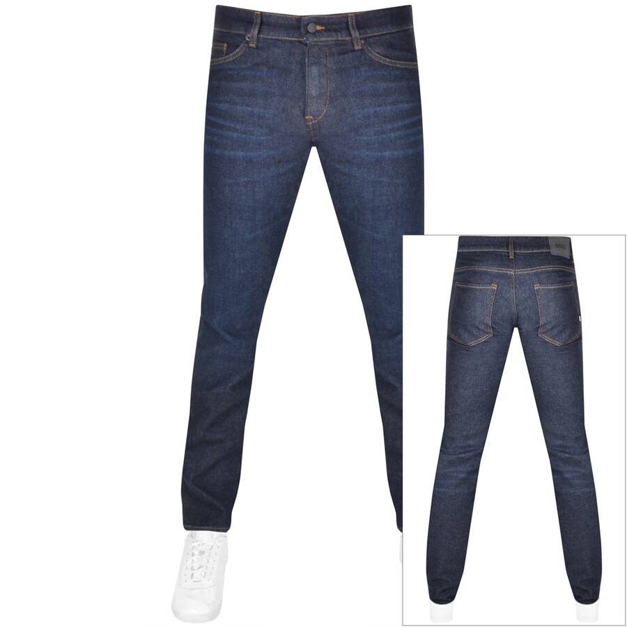 BOSS Delaware 3 Dark Wash Jeans Navy