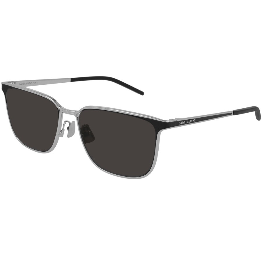Saint Laurent Sl428 001 Sunglasses Silver In Black ModeSens