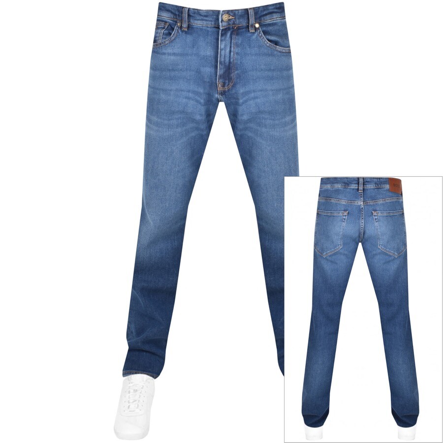 BOSS Maine 3 Jeans Mid Wash Navy