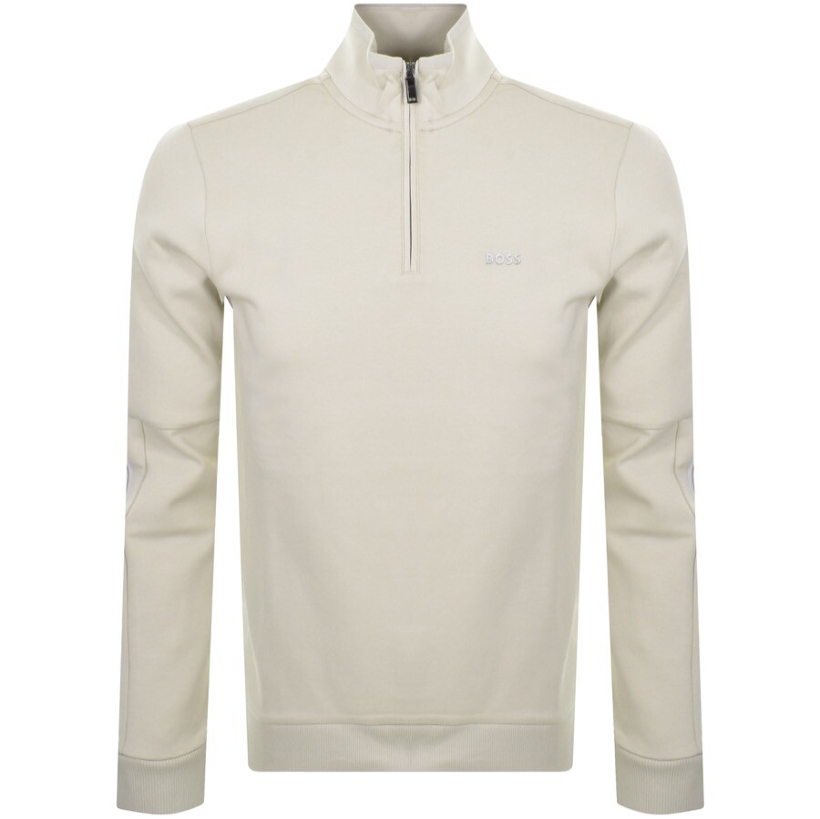 boss athleisure half zip