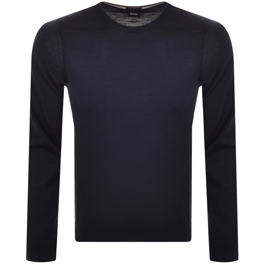 BOSS Leno P Knit Jumper Navy