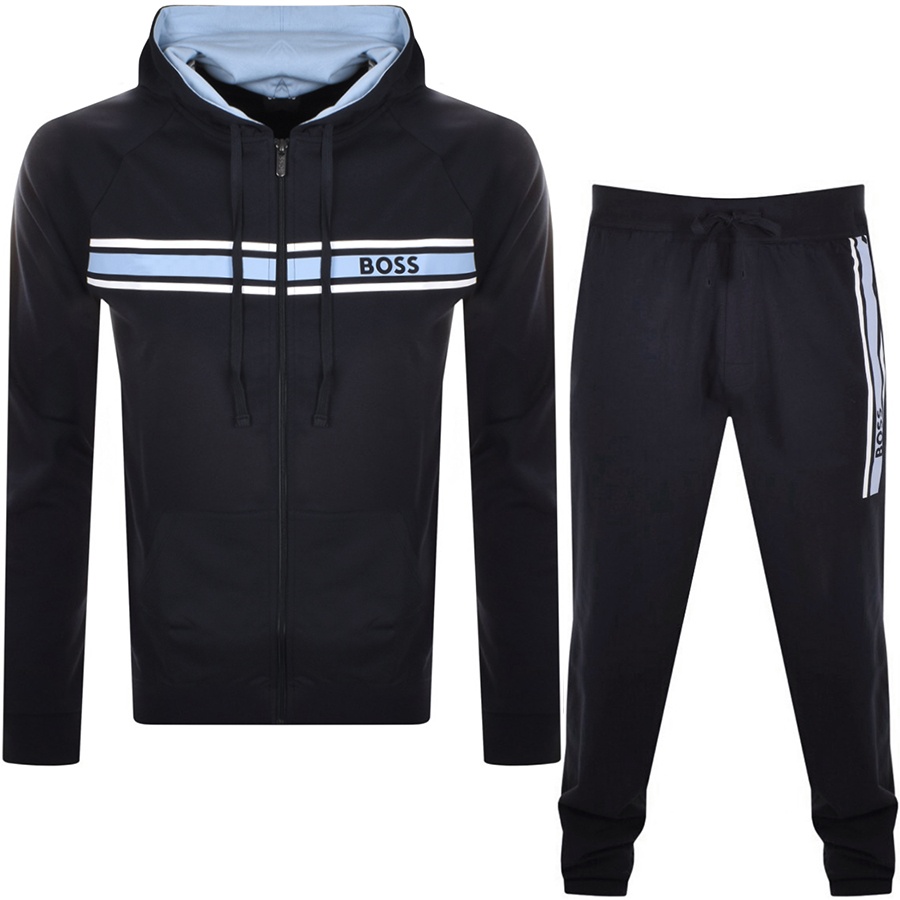 boss bodywear lounge tracksuit navy