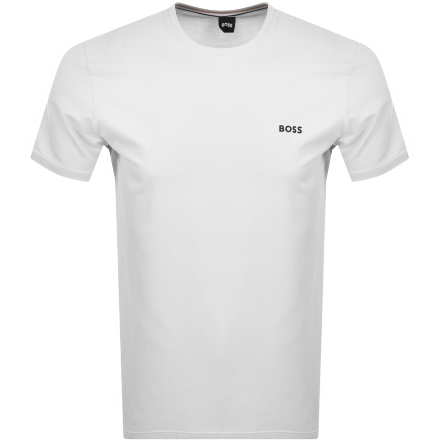 Boss Crew Neck Logo T Shirt White 