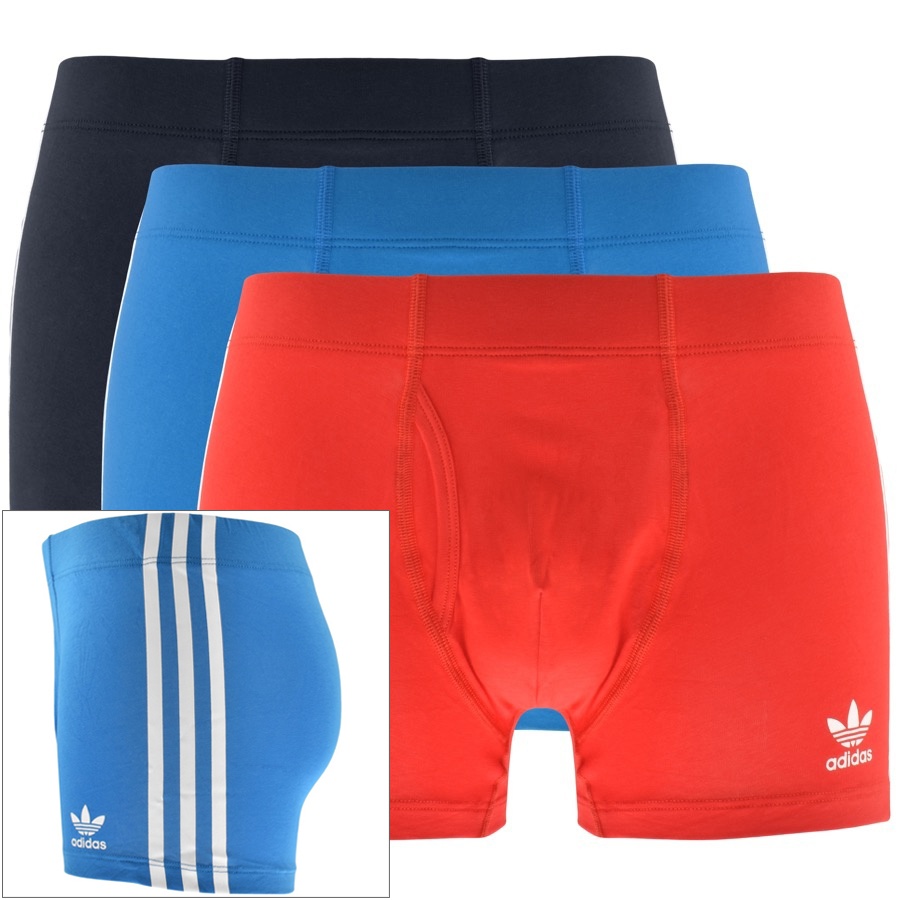 Adidas Originals Triple Pack Trunks Red | ModeSens