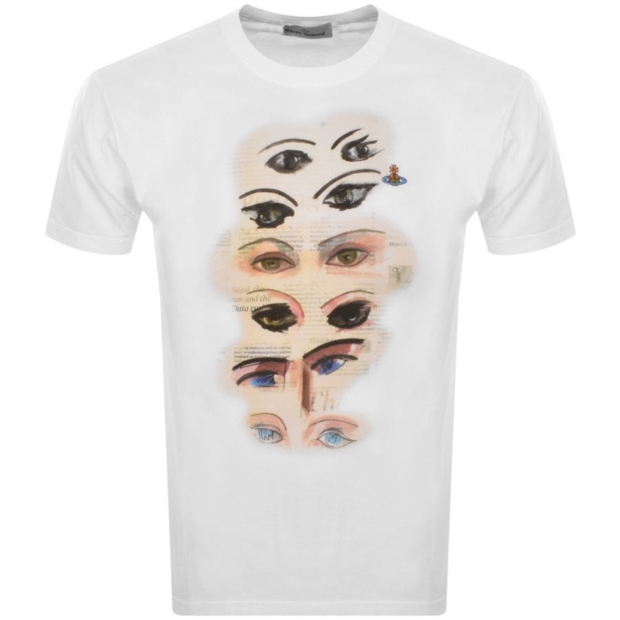 Vivienne Westwood White Eyes T-shirt In White