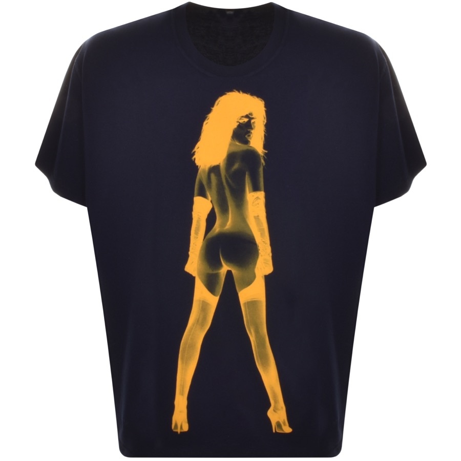 VIVIENNE WESTWOOD VIVIENNE WESTWOOD OVERSIZED PIN UP T SHIRT NAVY