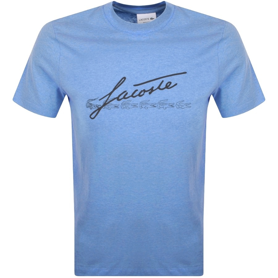 Lacoste Crew Neck T Shirt Blue