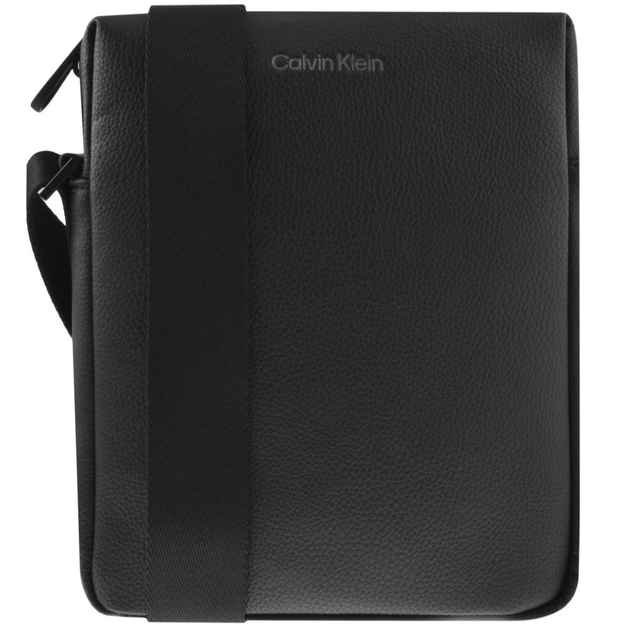 Calvin Klein Logo Reporter Bag Black ModeSens