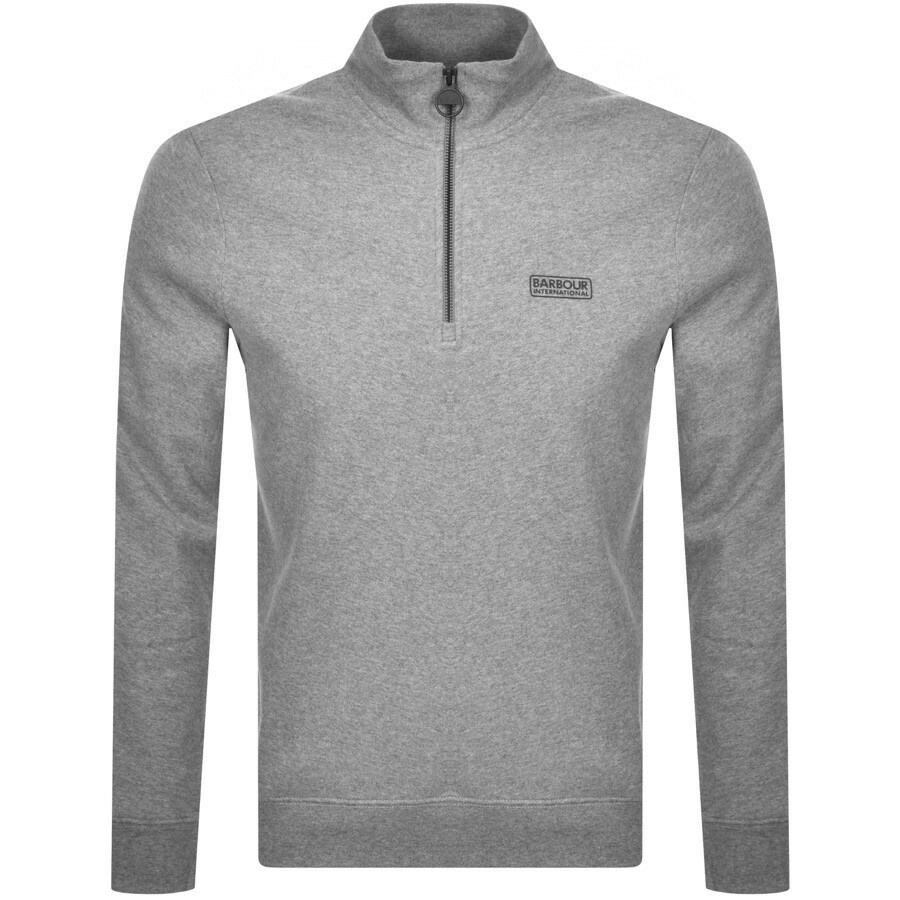 Barbour International Half Zip Sweatshirt Grey