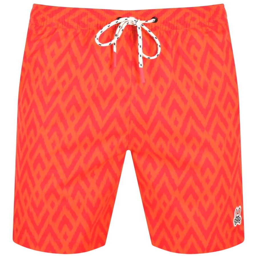 Psycho Bunny Logo Swim Shorts Orange | ModeSens