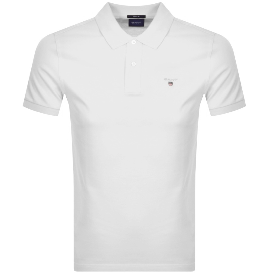 Gant Oxford Pique Rugger Polo T Shirt White | ModeSens