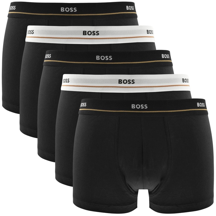 BOSS Underwear Five Pack Trunks Black