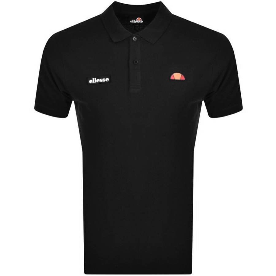 Ellesse Montura Short Sleeved Polo T Shirt Black