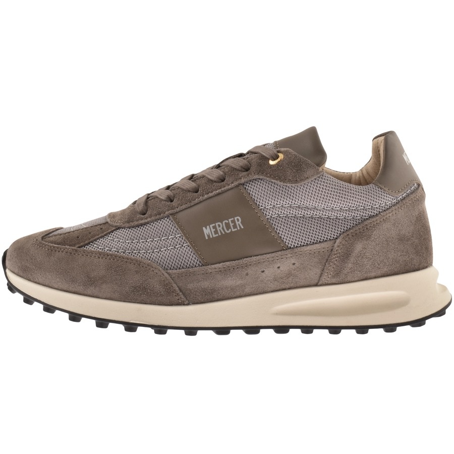 Mercer Lebow Suede Trainers Grey