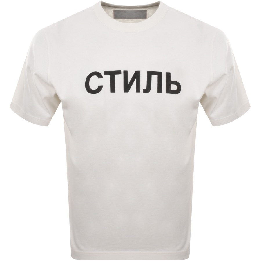 Heron Preston CTNMB Logo T Shirt White