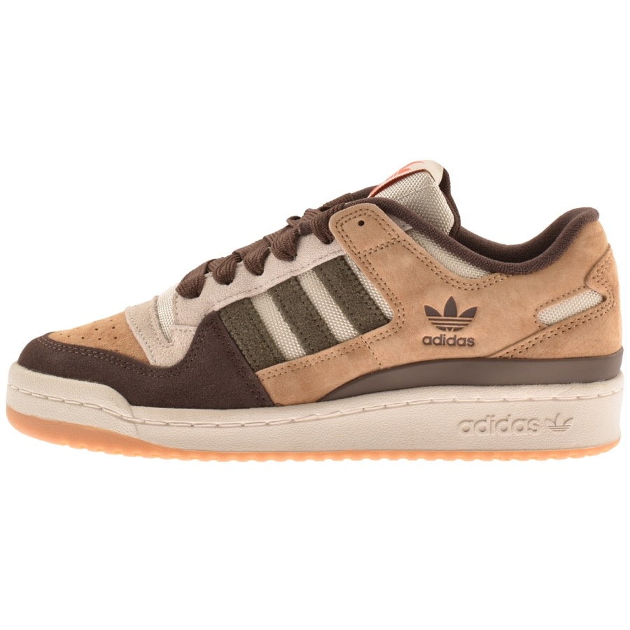 adidas originals forum 84 low trainers in brown